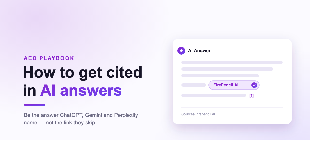 How to get cited in AI answers — an AI answer citing a brand