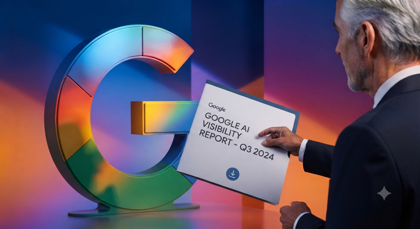 Google Search Console gen-AI performance report showing AI Overviews and AI Mode impressions